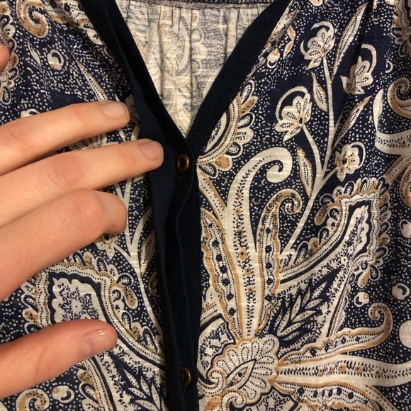 Lucky Brand Paisley Blouse - Picture 4 of 8
